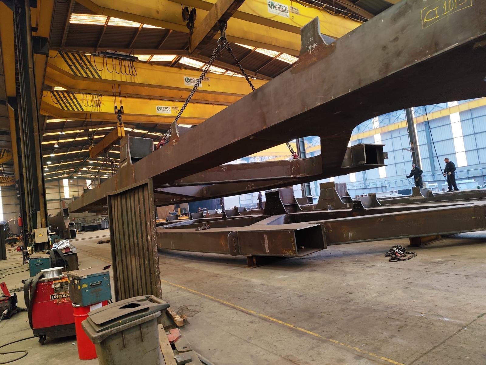 Estrutura metálica industrial fabricada pela equipa TOPELITE